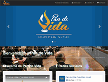 Tablet Screenshot of pandevida.org.mx
